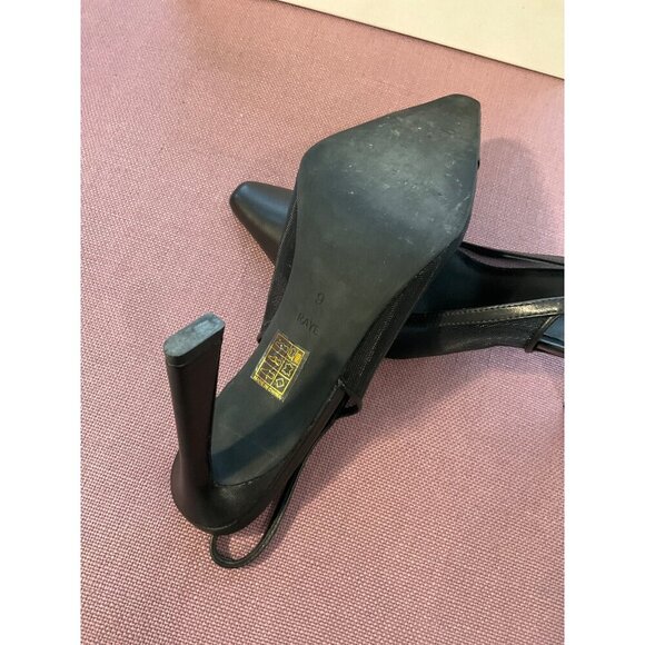 RAYE Vaneau Slingback Pointy Pumps in Black 9 with box Womens High Heels - Picture 8 of 9